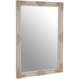 Premier Housewares Antonio White Wall Mirror 74 x 104cm - Size: 104 x 74cm - Wilko - thumbnail 3