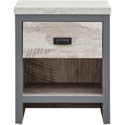 GFW Boston Single Drawer Grey Lamp Table - Size: 39 x 43 x 52cm - Wilko - thumbnail 5