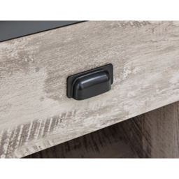 GFW Boston Single Drawer Grey Lamp Table - Size: 39 x 43 x 52cm - Wilko - thumbnail 7