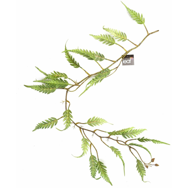 Botanik Green Trailing Fern Hanging Artificial Plant 4ft - Size: 125 x 30 x 20cm - Wilko - image 1