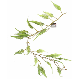 Botanik Green Trailing Fern Hanging Artificial Plant 4ft - Size: 125 x 30 x 20cm - Wilko - thumbnail 1