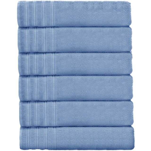 Velosso Hampi Cotton Blue Hand Towel Set of 2 - Wilko - image 1