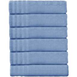 Velosso Hampi Cotton Blue Hand Towel Set of 2 - Wilko - thumbnail 1