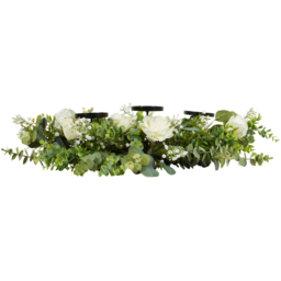 Floral Triple Centrepiece Candle Holder Green - Wilko - thumbnail 3
