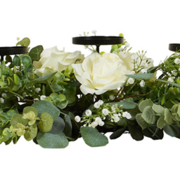 Floral Triple Centrepiece Candle Holder Green - Wilko - thumbnail 7