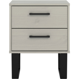Core Products Texas 2 Drawer Grey Waxed Pine Bedside Cabinet - Wilko - thumbnail 4
