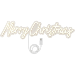 Marco Paul Warm White LED Merry Christmas Neon Rope Light 42 x 14cm - Size: 20 x 20 x 10cm - Multicoloured - Wilko - thumbnail 3