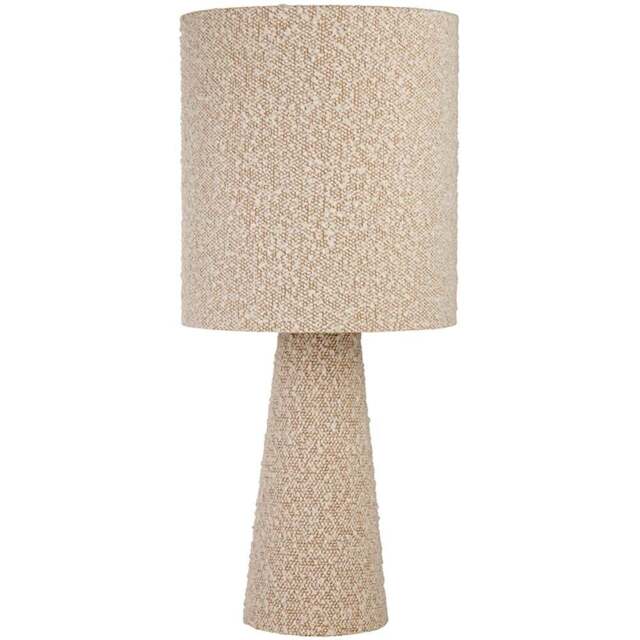 Lighting Collection Boucle White Table Lamp - Size: 38 x 27 x 26cm - Wilko - image 1