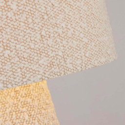 Lighting Collection Boucle White Table Lamp - Size: 38 x 27 x 26cm - Wilko - thumbnail 5