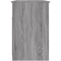 vidaXL 3 Drawer Single Shelf Computer Desk Grey Sonoma - Size: 76 x 102 x 50cm - Wilko - thumbnail 7