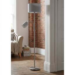 Serena 2 Light Floor Lamp - Grey - Wilko - thumbnail 5