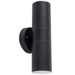 ValueLights Black Outdoor Wall Up Down Light - Size: 23 x 10 x 10cm - Wilko - thumbnail 1