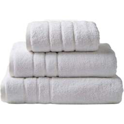 Allure Bath Fashions White Hotel Luxury Heavyweight Hand Towel - Size: 50 x 90cm - Wilko