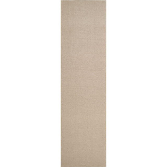Desire Rugs Simple Light Beige Low Pile Felt Backing Tufted Rug 220 x 60cm - Size: 60 x 220cm - Cream - Wilko - image 1