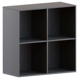 Vida Designs Durham 2 x 2 Black Cube Storage Unit - Size: H 64.5 x W 65 x D 29cm - Wilko - thumbnail 3