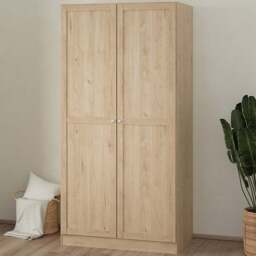 Furniture To Go Brande Double Door Brown Wardrobe - Size: 2 Door - Wilko - thumbnail 1