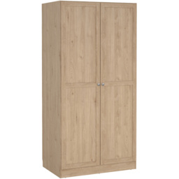Furniture To Go Brande Double Door Brown Wardrobe - Size: 2 Door - Wilko - thumbnail 3