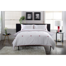 The Lyndon Company Filigree Hearts King Size White Duvet Set - Wilko - thumbnail 4