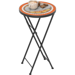 Outsunny Orange Mosaic Garden Coffee Table - Size: 55 x 35.5 x 35.5cm - Wilko - thumbnail 3