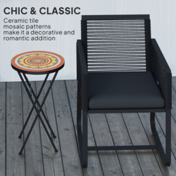 Outsunny Orange Mosaic Garden Coffee Table - Size: 55 x 35.5 x 35.5cm - Wilko - thumbnail 6
