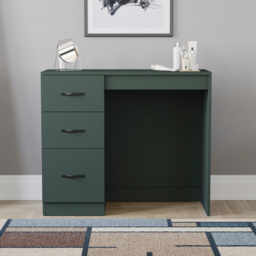 Vida Designs Riano 3 Drawer Jasper Green Dressing Table - Size: 79 x 93 x 38cm - Wilko - thumbnail 6