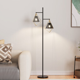 Parker Floor Lamp - Black and Gold - Wilko - thumbnail 4