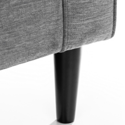 Julian Bowen Hayward Grey Chenille Chair - Size: Single - Wilko - thumbnail 7
