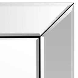 Horsley Modern All Glass Full Length Mirror 174 x 84cm - Black - MirrorOutlet - Wilko - thumbnail 6