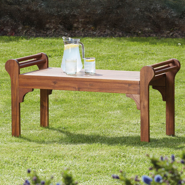 Garden Gear Lutyens Acasia Coffee Table - Size: 40 x 97 x 39cm - Brown - Wilko - image 1