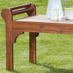Garden Gear Lutyens Acasia Coffee Table - Size: 40 x 97 x 39cm - Brown - Wilko - thumbnail 4