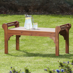 Garden Gear Lutyens Acasia Coffee Table - Size: 40 x 97 x 39cm - Brown - Wilko - thumbnail 1