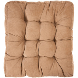 Living and Home Light Coffee Soft Corduroy Chair Cushion 55 x 55cm - Size: 5 x 55 x 55cm - Wilko - thumbnail 6
