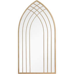 Charles Bentley Lisbon Cream Sand Effect Arched Wall Mirror - Size: 2.8 x 125 x 65cm - Wilko - thumbnail 1