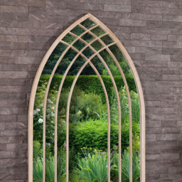 Charles Bentley Lisbon Cream Sand Effect Arched Wall Mirror - Size: 2.8 x 125 x 65cm - Wilko - thumbnail 5