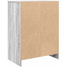 vidaXL 2 Door Grey Sonoma Wooden Sideboard - Size: 76 x 57 x 34cm - Wilko - thumbnail 7
