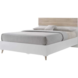 LPD Furniture Stockholm 4.6 Double Oak and White Bed Frame - LPD Home - Wilko - thumbnail 4