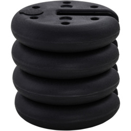 Outsunny Gazebo Sand Fillable Weight Set of 4 - Size: 4 Piece - Black - Wilko - thumbnail 1