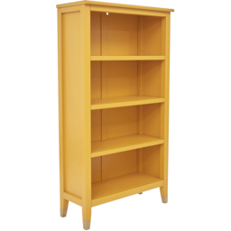 Palazzi 4 Shelves Mustard Bookcase - Size: 4 Shelf - Yellow - Wilko - thumbnail 3