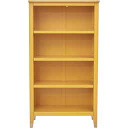Palazzi 4 Shelves Mustard Bookcase - Size: 4 Shelf - Yellow - Wilko - thumbnail 4