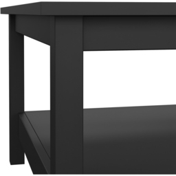 Florence Madrid Matt Black Coffee Table - Size: 81 x 81 x 45cm - Wilko - thumbnail 6