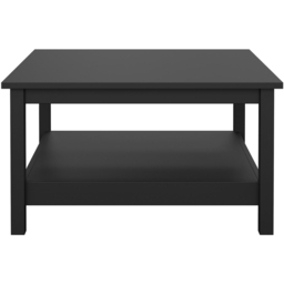 Florence Madrid Matt Black Coffee Table - Size: 81 x 81 x 45cm - Wilko - thumbnail 4