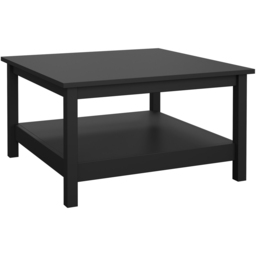 Florence Madrid Matt Black Coffee Table - Size: 81 x 81 x 45cm - Wilko - thumbnail 3