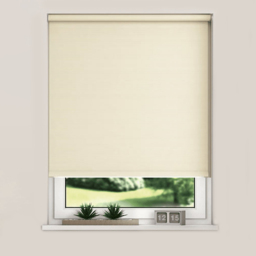 New Edge Blinds Blackout Roller Blinds Oyster 140cm - Size: W 140cm x D 165cm - Cream - Wilko