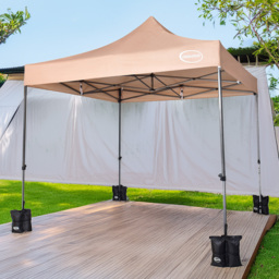 Maximus Beige Pop Up Patio Canopy Tent 3 x 3m - MCC - Wilko