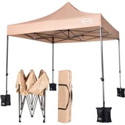 Maximus Beige Pop Up Patio Canopy Tent 3 x 3m - MCC - Wilko - thumbnail 3