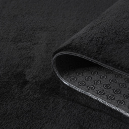 Desire Rugs Comfy Black Anti Slip Felt Backing Round Rug 100cm - Size: 100 x 100cm - Wilko - thumbnail 4
