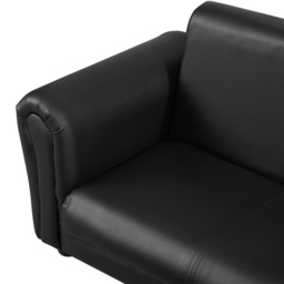 Tommy Toys 2 Seater Black Kids Sofa and Footstool - Wilko - thumbnail 4