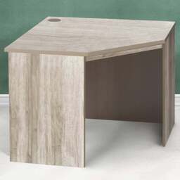 R White Cabinets Corner Computer Desk Grey - Size: 72.8 x 94 x 54cm - Wilko