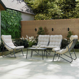 Charles Bentley Porto 4 Seater Garden Lounge Set - Grey - Wilko - thumbnail 1