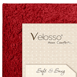 Velosso Single Red Teddy Fleece Fitted Sheet - Wilko - thumbnail 4
